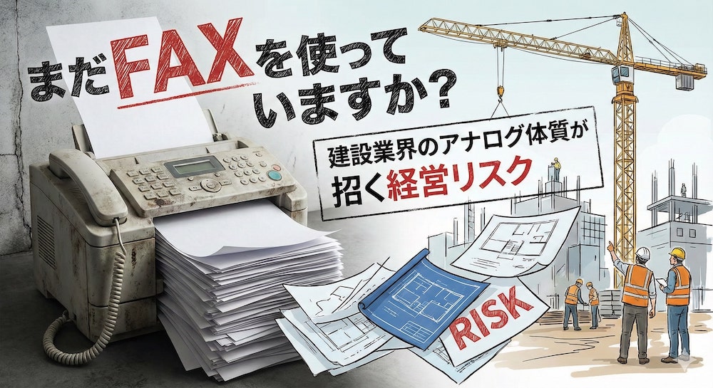 まだFAXを使っていますか？建設業界のアナログ体質が招く経営リスク